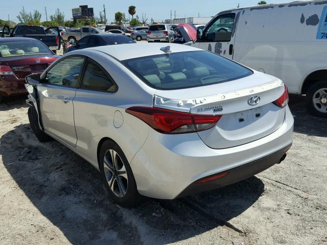 KMHDH6AH2EU027987 - 2014 HYUNDAI ELANTRA CO SILVER photo 3