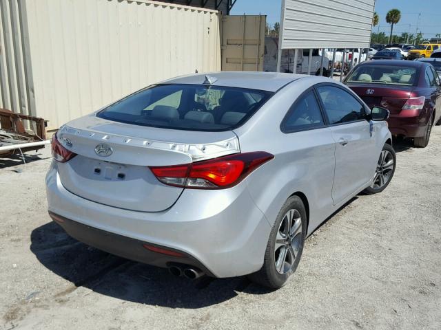 KMHDH6AH2EU027987 - 2014 HYUNDAI ELANTRA CO SILVER photo 4