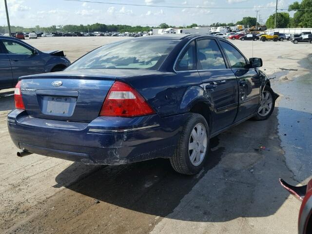 1FAFP23175G171158 - 2005 FORD FIVE HUNDR BLUE photo 4