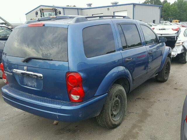 1D4HD48N36F174667 - 2006 DODGE DURANGO BLUE photo 4