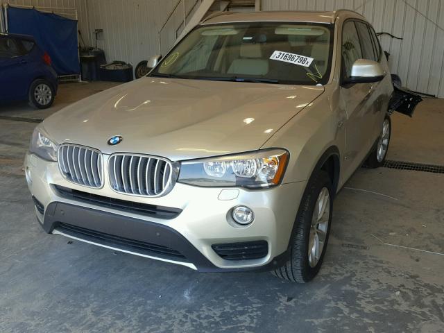 5UXWZ7C36H0V94084 - 2017 BMW X3 SDRIVE2 SILVER photo 2