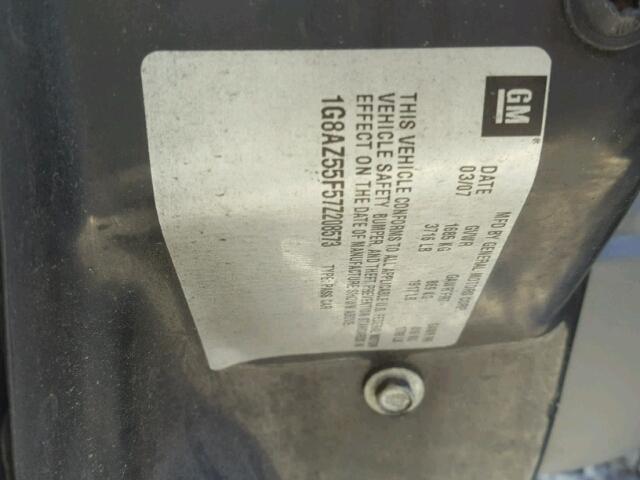 1G8AZ55F57Z208573 - 2007 SATURN ION LEVEL GRAY photo 10