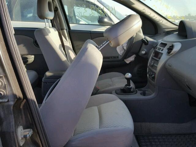 1G8AZ55F57Z208573 - 2007 SATURN ION LEVEL GRAY photo 5