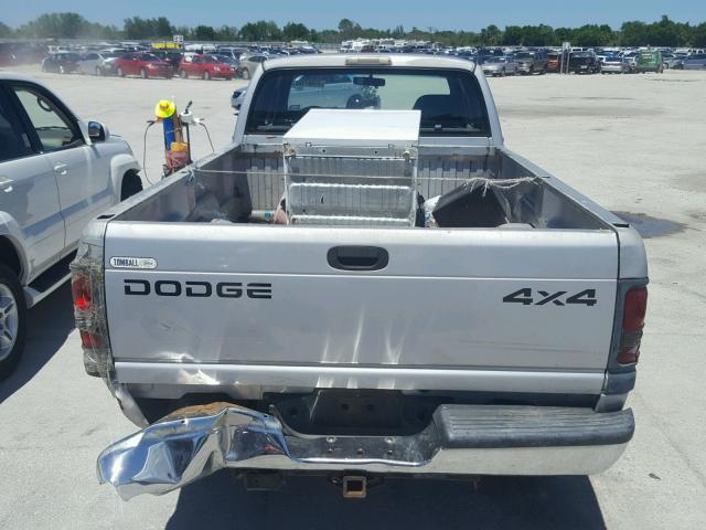 3B7KF236X2M263566 - 2002 DODGE RAM 2500 SILVER photo 9