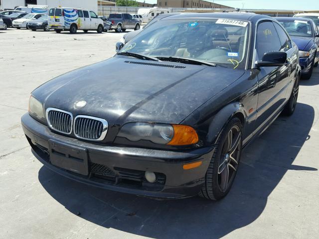 WBABM3342YJN82845 - 2000 BMW 323 CI BLACK photo 2