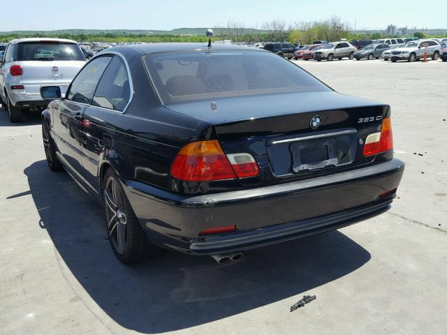 WBABM3342YJN82845 - 2000 BMW 323 CI BLACK photo 3