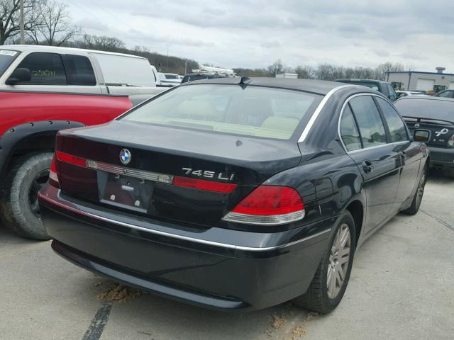 WBAGN63492DR07369 - 2002 BMW 745 LI BLACK photo 4