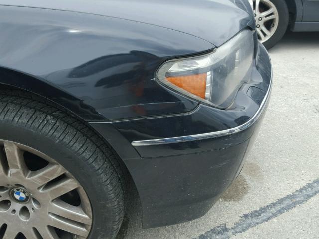WBAGN63492DR07369 - 2002 BMW 745 LI BLACK photo 9