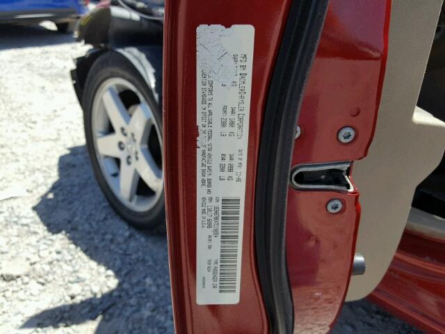 1B3HB78KX7D190924 - 2007 DODGE CALIBER R/ RED photo 10