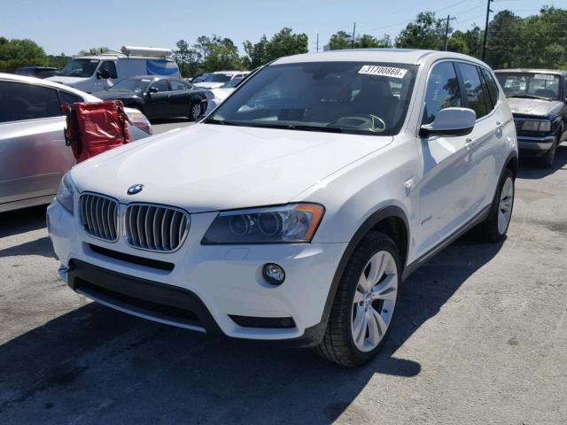 5UXWX7C52E0E82582 - 2014 BMW X3 XDRIVE3 WHITE photo 2