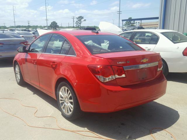 1G1PJ5SB9F7186914 - 2015 CHEVROLET CRUZE ECO RED photo 3