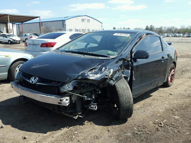 2HGFG21556H703028 - 2006 HONDA CIVIC SI BLACK photo 2