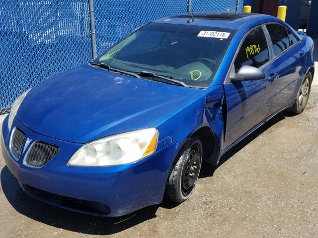 1G2ZH528X54122658 - 2005 PONTIAC G6 GT BLUE photo 2