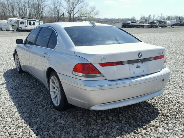 WBAGN63473DR17061 - 2003 BMW 745 LI SILVER photo 3