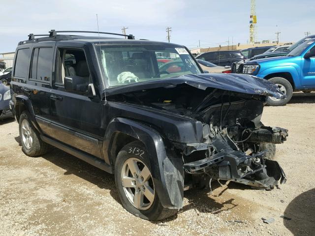 1J8HG48K17C528191 - 2007 JEEP COMMANDER BLACK photo 1