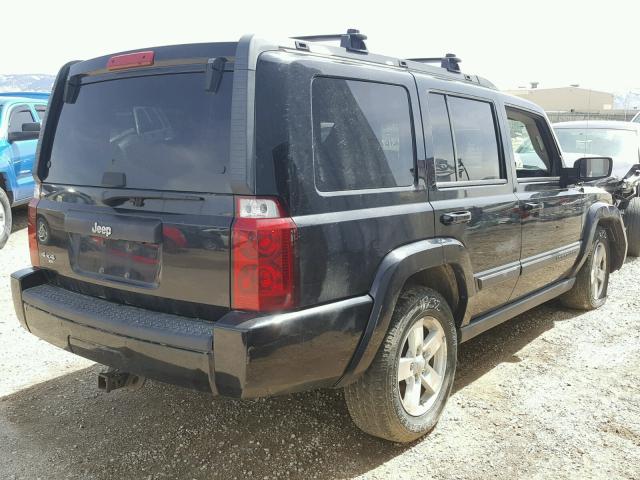1J8HG48K17C528191 - 2007 JEEP COMMANDER BLACK photo 4