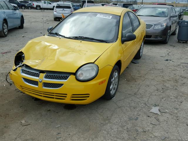 1B3ES56C53D150604 - 2003 DODGE NEON SXT YELLOW photo 2