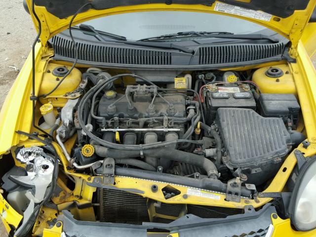 1B3ES56C53D150604 - 2003 DODGE NEON SXT YELLOW photo 7