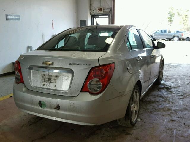 1G1JE5SH8C4152152 - 2012 CHEVROLET SONIC LTZ SILVER photo 4