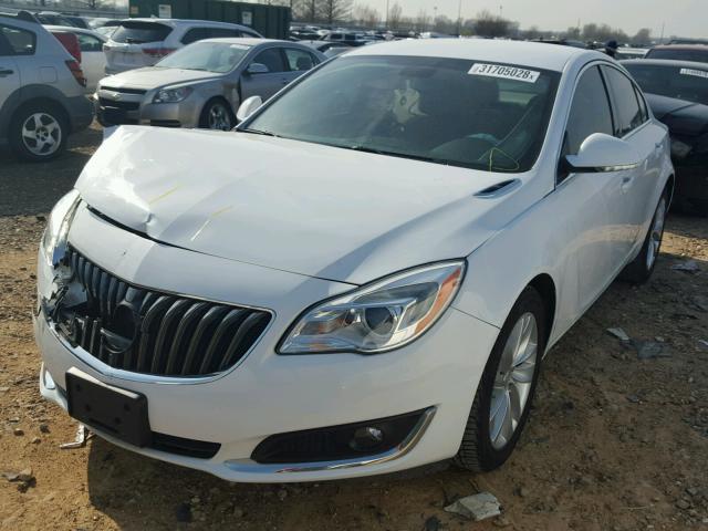 2G4GK5EX0E9247295 - 2014 BUICK REGAL WHITE photo 2