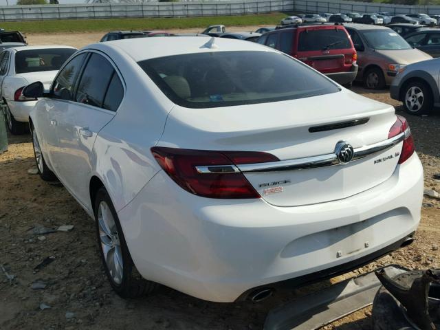 2G4GK5EX0E9247295 - 2014 BUICK REGAL WHITE photo 3