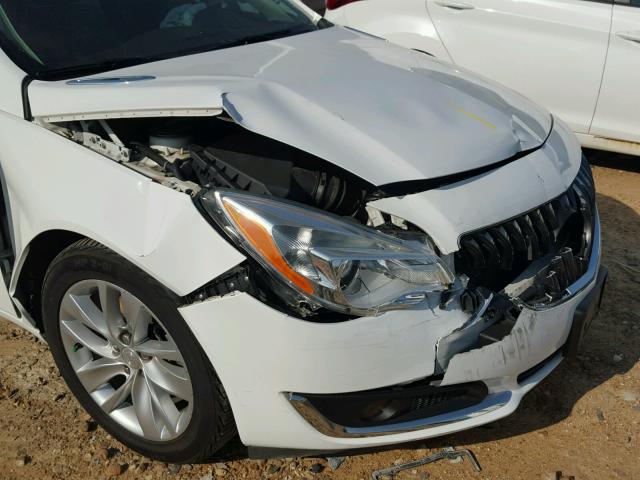 2G4GK5EX0E9247295 - 2014 BUICK REGAL WHITE photo 9