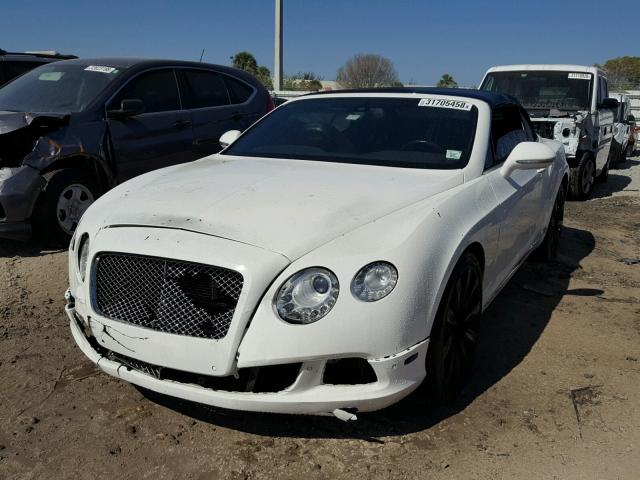 SCBGR3ZA1CC077824 - 2012 BENTLEY CONTINENTA WHITE photo 2