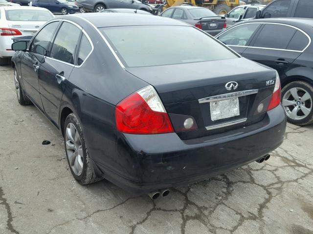 JNKAY01F87M454661 - 2007 INFINITI M35 BASE BLACK photo 3