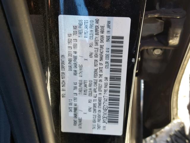 JM1DE1KY4E0171417 - 2014 MAZDA MAZDA2 SPO 黑色 照片 10