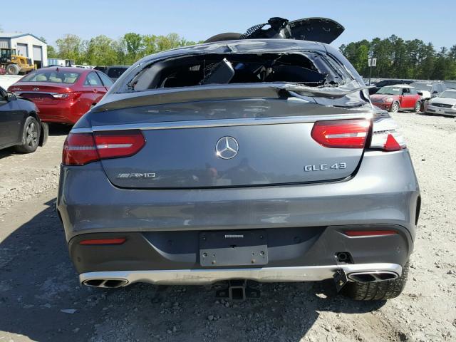 4JGED6EB5HA064561 - 2017 MERCEDES-BENZ GLE COUPE GRAY photo 9