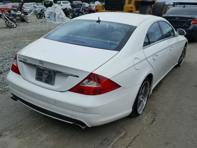 WDDDJ75X96A048005 - 2006 MERCEDES-BENZ CLS 500C WHITE photo 4