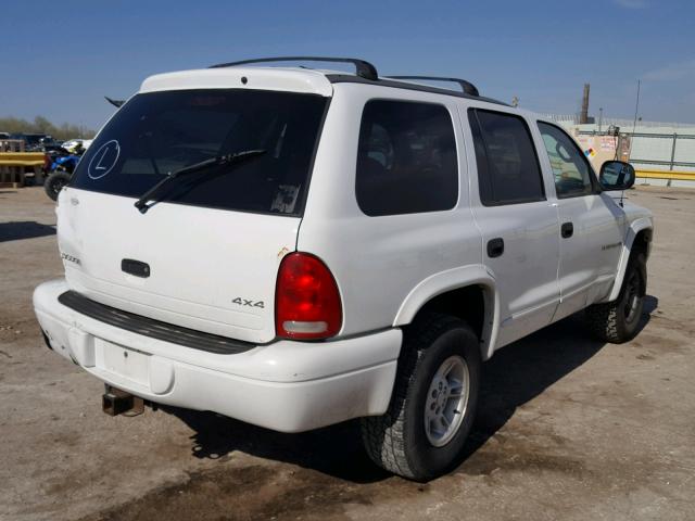 1B4HS28Z7WF194279 - 1998 DODGE DURANGO WHITE photo 4