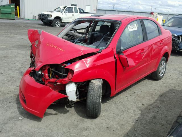 KL1TD5DE2AB127415 - 2010 CHEVROLET AVEO LS 红色 照片 2