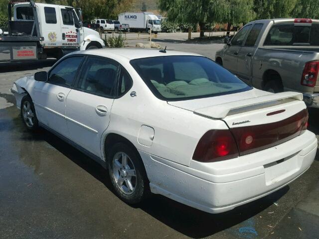 2G1WF52E959106029 - 2005 CHEVROLET IMPALA WHITE photo 3