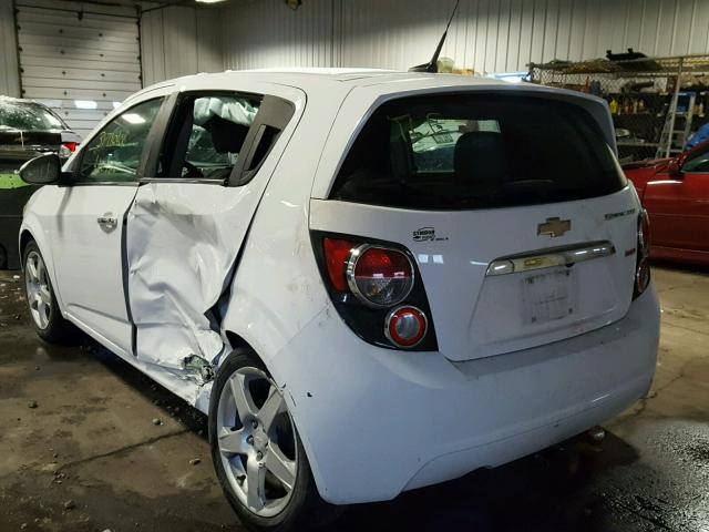 1G1JE6SB2E4201236 - 2014 CHEVROLET SONIC LTZ WHITE photo 3