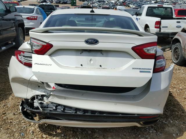 3FA6P0K95FR164540 - 2015 FORD FUSION TIT WHITE photo 9