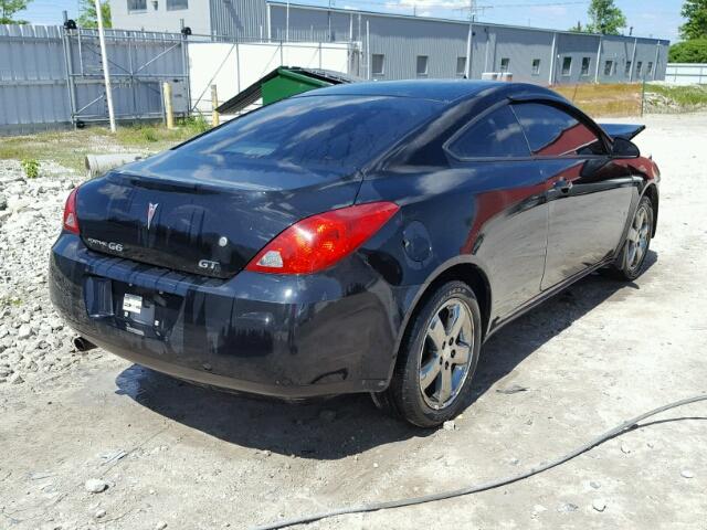 1G2ZH17N284142110 - 2008 PONTIAC G6 GT BLACK photo 4