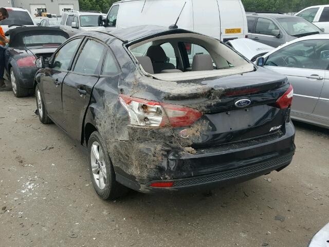 1FADP3F24DL360275 - 2013 FORD FOCUS BLACK photo 3