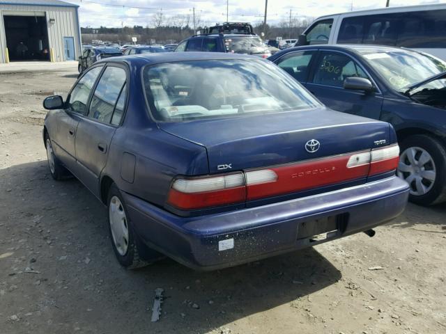 2T1BB02E1VC180792 - 1997 TOYOTA COROLLA DX BLUE photo 3