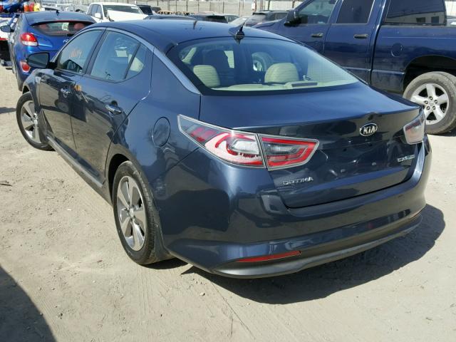 KNAGN4AD3E5072777 - 2014 KIA OPTIMA HYB BLUE photo 3