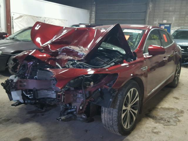 1G4ZP5SS2HU125225 - 2017 BUICK LACROSSE E RED photo 2