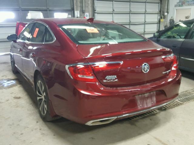 1G4ZP5SS2HU125225 - 2017 BUICK LACROSSE E RED photo 3