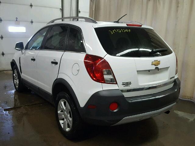 3GNAL2EK3DS605654 - 2013 CHEVROLET CAPTIVA LS WHITE photo 3