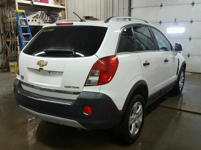 3GNAL2EK3DS605654 - 2013 CHEVROLET CAPTIVA LS WHITE photo 4