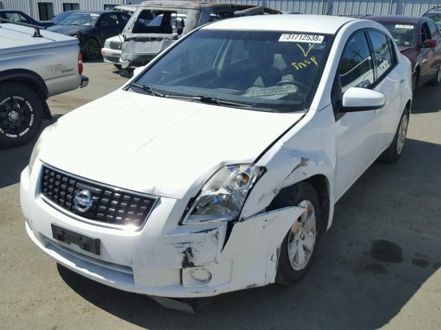 3N1AB61E08L678664 - 2008 NISSAN SENTRA 2.0 WHITE photo 2