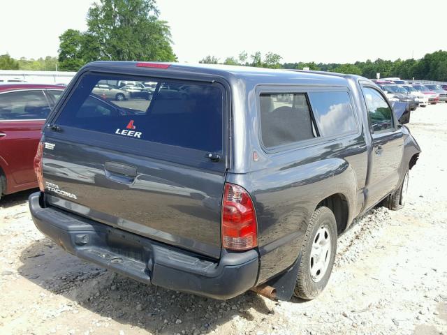 5TFNX4CN4CX009666 - 2012 TOYOTA TACOMA GRAY photo 4