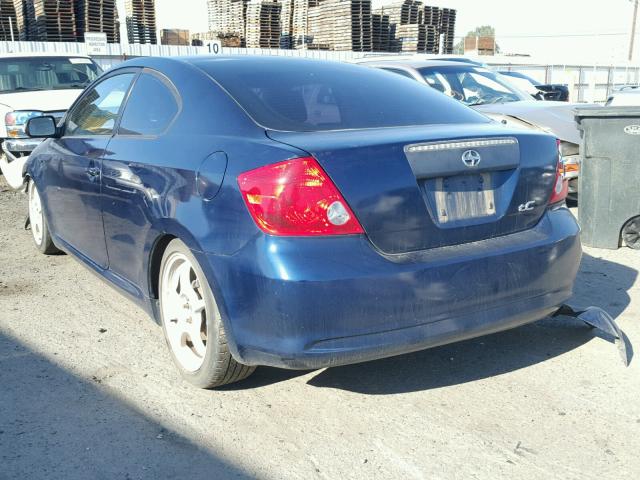 JTKDE177250034579 - 2005 TOYOTA SCION TC 蓝色 照片 3