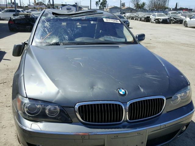 WBAHL835X6DT00370 - 2006 BMW 750 I GRAY photo 9