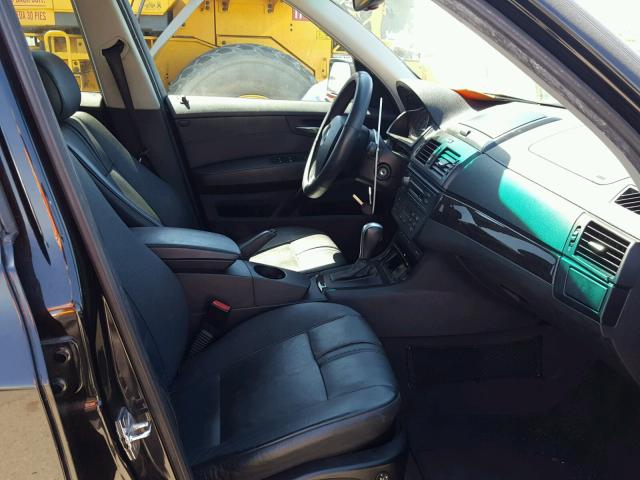 WBXPC934X7WF05596 - 2007 BMW X3 3.0SI BLACK photo 5