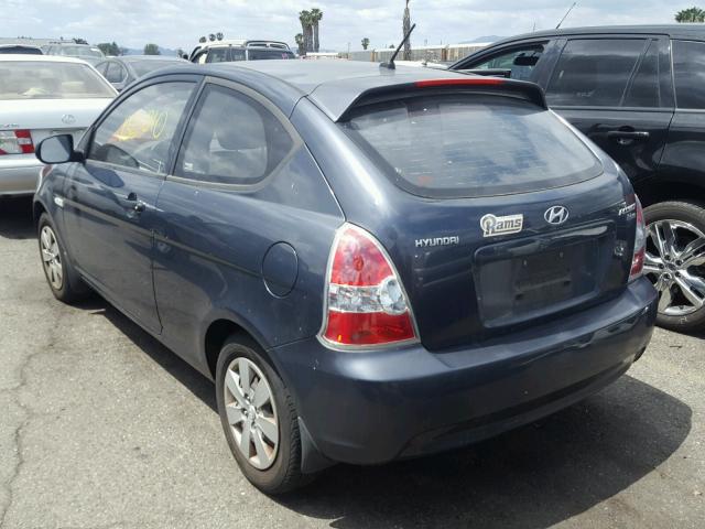 KMHCM3AC0AU165435 - 2010 HYUNDAI ACCENT BLU BLUE photo 3